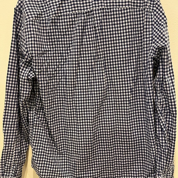 American Eagle Outfitters Blue and White Casual Button Down - Picture 2 of 4